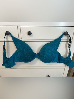 Penningtons Teal Lace Underwire Bra